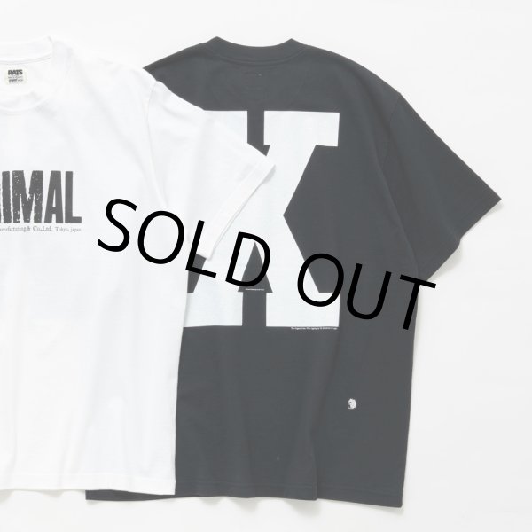 画像2: RATS/ANIMAL X TEE（BLACK）［プリントT-24春夏］ (2)