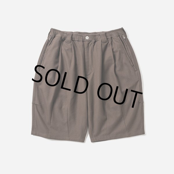 画像1: TIGHTBOOTH/HONEYCOMB BORDER BIG SHORTS（Brown）［ハニカムボーダービッグショーツ-24夏］ (1)