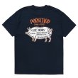 画像1: PORKCHOP/PORK BACK TEE（NAVY）［プリントT-24春夏］ (1)