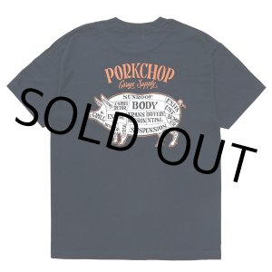 画像: PORKCHOP/PORK BACK TEE（NAVY）［プリントT-24春夏］