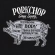 画像4: PORKCHOP/PORK BACK TEE（BLACK）［プリントT-24春夏］ (4)