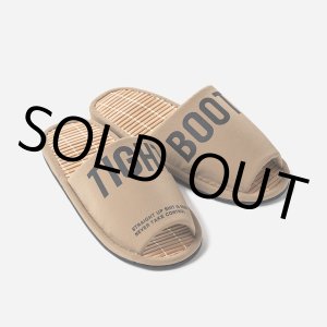 画像: 【30%OFF】TIGHTBOOTH/BIG LABEL ROOM SANDAL（Khaki）［ルームサンダル-24夏］