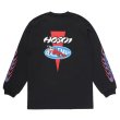 画像1: CHALLENGER/LOGO L/S TEE（×HOSOI）（BLACK）［プリント長袖T-24秋冬］ (1)