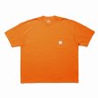 画像1: COOTIE PRODUCTIONS/Garment Dyed Error Fit S/S Tee（Orange）［エラーフィットポケT-24秋冬］ (1)