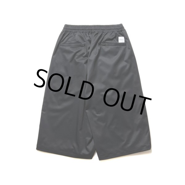 画像2: COOTIE PRODUCTIONS/Polyester Twill 2 Tuck Track Shorts（Black）［2タックトラックショーツ-24秋冬］ (2)