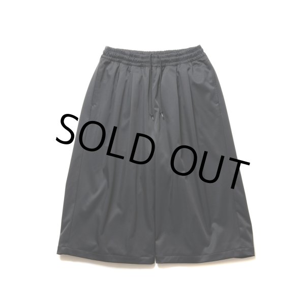 画像1: COOTIE PRODUCTIONS/Polyester Twill 2 Tuck Track Shorts（Black）［2タックトラックショーツ-24秋冬］ (1)