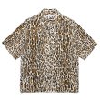 画像1: WACKO MARIA/LEOPARD HAWAIIAN SHIRT（BEIGE）［レオパードハワイアンシャツ-24秋冬］ (1)