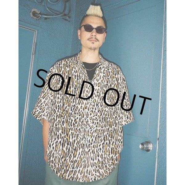 画像2: WACKO MARIA/LEOPARD HAWAIIAN SHIRT（BEIGE）［レオパードハワイアンシャツ-24秋冬］ (2)