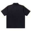 画像2: BlackEyePatch/LEOPARD BORDERED S/S WORK SHIRT（BLACK） (2)