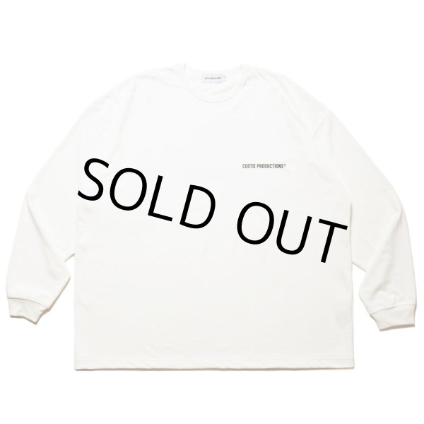 画像2: COOTIE PRODUCTIONS/Dry Tech Jersey Oversized L/S Tee（White）［ドライテックオーバーサイズ長袖T-24秋冬］ (2)