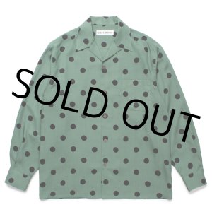 画像: WACKO MARIA/DOTS HAWAIIAN SHIRT（GREEN）［ドットハワイアンシャツ-24秋冬］