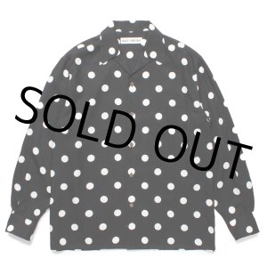 画像: WACKO MARIA/DOTS HAWAIIAN SHIRT（BLACK）［ドットハワイアンシャツ-24秋冬］