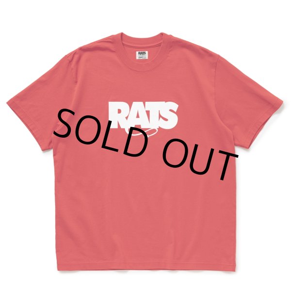 画像1: RATS/BOX LOGO WAY OF LIFE TEE（RED）［プリントT-24秋冬］ (1)