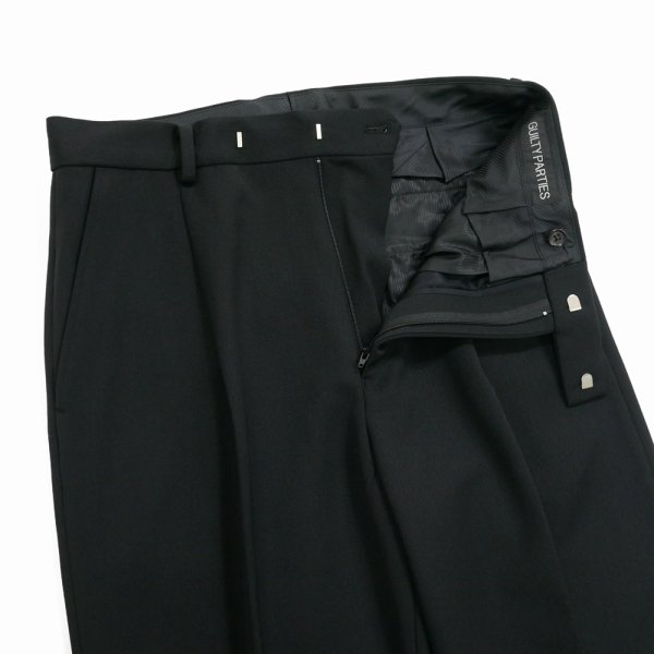 画像3: WACKO MARIA/PLEATED TROUSERS（BLACK）［ワンタックスラックス(TYPE-2)-24秋冬］ (3)