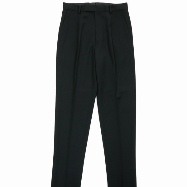 WACKO MARIA/PLEATED TROUSERS（BLACK）［ワンタックスラックス(TYPE-2)-24秋冬］ - JONAS