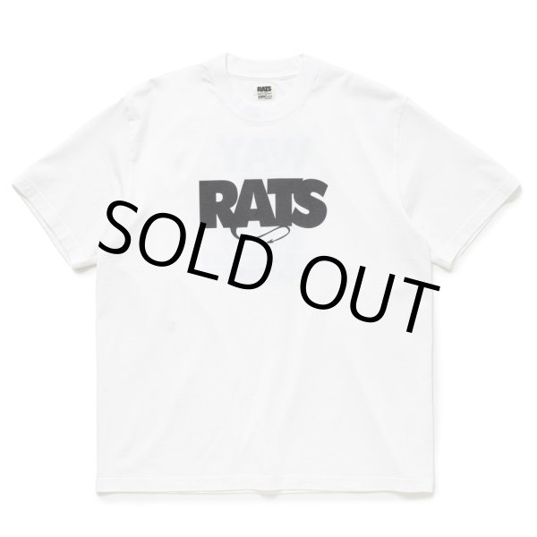 画像1: RATS/BOX LOGO WAY OF LIFE TEE（WHITE）［プリントT-24秋冬］ (1)