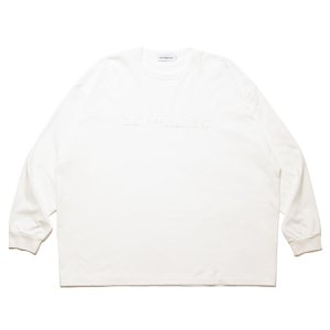 画像: COOTIE PRODUCTIONS/Oversized L/S Tee（Embroidery）（White）［オーバーサイズ刺繍長袖T-24秋冬］