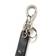 画像3: CALEE/STUDS & KNITTING LEATHER LONG KEY RING（BLACK）［レザーロングキーリング-24秋冬］ (3)