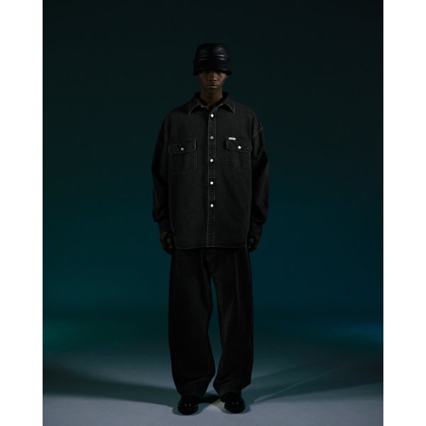 画像2: COOTIE PRODUCTIONS/10.5oz Denim 5 Pocket Easy Baggy Pants（Black Fade）［デニムイージーバギーパンツ-24秋冬］ (2)