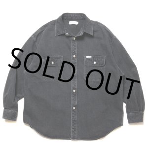 画像: COOTIE PRODUCTIONS/10.5oz Denim L/S Work Shirt（Black Fade）［デニムワークシャツ-24秋冬］