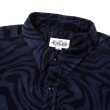 画像3: CALEE/ZEBRA PATTERN CORDUROY OVER SH（NAVY）［ゼブラコーデュロイオーバーシャツ-24秋冬］ (3)