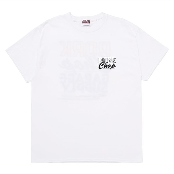 画像2: PORKCHOP/MASA SCULP TEE B（WHITE）［プリントT-24秋冬］ (2)