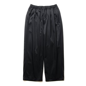 画像: COOTIE PRODUCTIONS/Polyester Twill 2 Tuck Track Pants（Black）［2タックトラックパンツ-24秋冬］