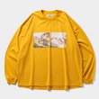 画像1: TIGHTBOOTH/PASS THE PIE L/S T-SHIRT（Mustard）［プリント長袖T-24秋冬］ (1)