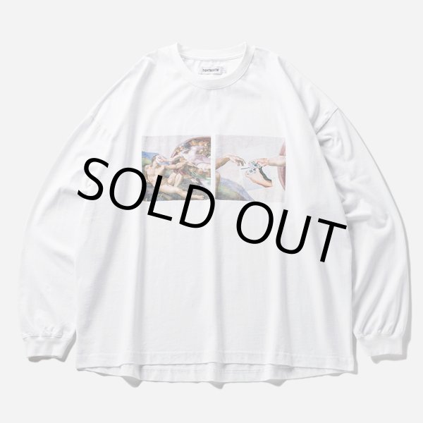 画像1: TIGHTBOOTH/PASS THE PIE L/S T-SHIRT（White）［プリント長袖T-24秋冬］ (1)