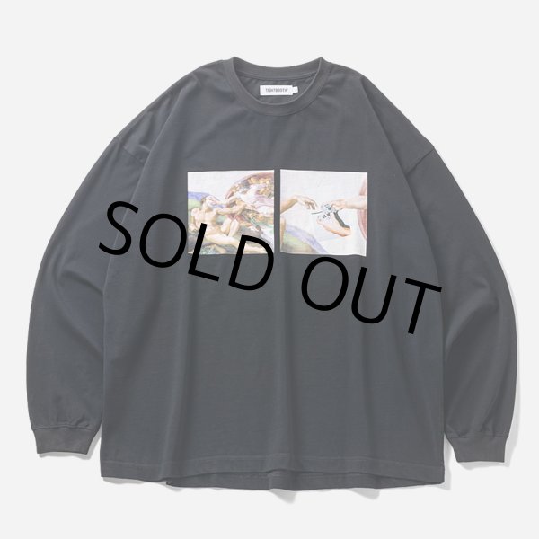 画像1: TIGHTBOOTH/PASS THE PIE L/S T-SHIRT（Black）［プリント長袖T-24秋冬］ (1)