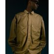 画像2: COOTIE PRODUCTIONS/Nylon Chino Cloth L/S Work Shirt（Beige）［ナイロンチノクロスワークシャツ-24秋冬］ (2)