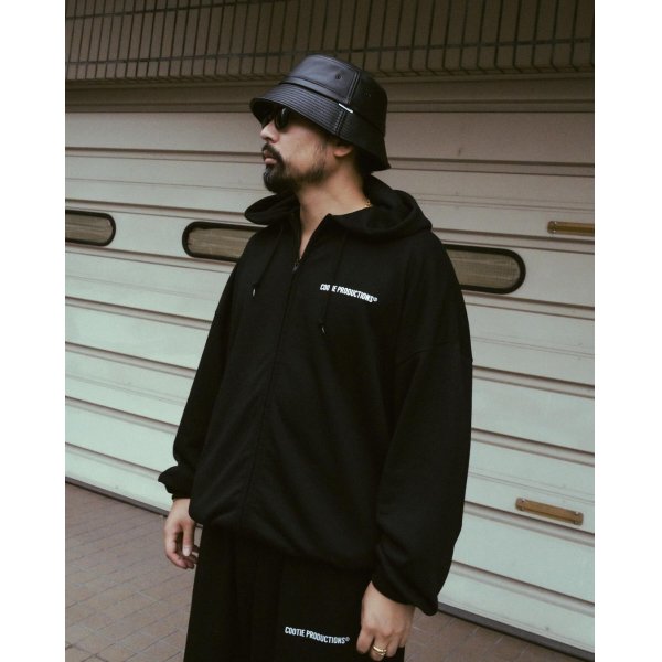 画像4: COOTIE PRODUCTIONS/Dry Tech Oversized Sweat Zip Up Hoodie（Black）［ドライテックジップフーディー-24秋冬］ (4)