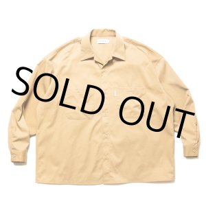 画像: COOTIE PRODUCTIONS/Nylon Chino Cloth L/S Work Shirt（Beige）［ナイロンチノクロスワークシャツ-24秋冬］