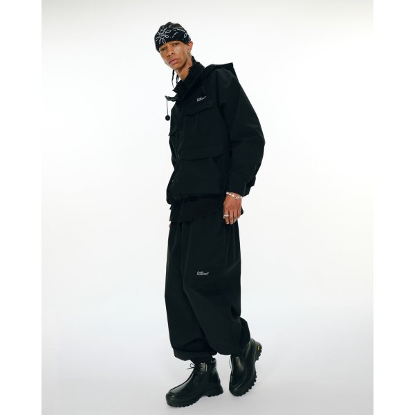 画像3: COOTIE PRODUCTIONS/T/C Weather Track Pants（Black）［T/Cウェザートラックパンツ-24秋冬］ (3)