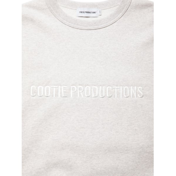 画像2: COOTIE PRODUCTIONS/Open End Yarn Sweat Crew（Embroidery）（Oatmeal）［スウェットクルー-24秋冬］ (2)