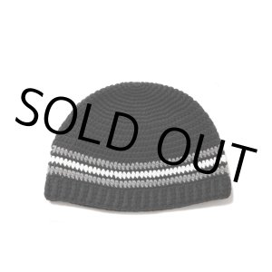 画像: COOTIE PRODUCTIONS/Crochet Cuffless Beanie（Black Line）［カフレスビーニー-24秋冬］