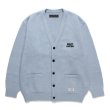 画像1: WACKO MARIA/CLASSIC KNIT CARDIGAN（BLUE）［クラシックニットカーディガン-24秋冬］ (1)