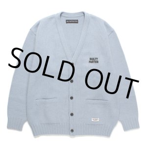 画像: WACKO MARIA/CLASSIC KNIT CARDIGAN（BLUE）［クラシックニットカーディガン-24秋冬］