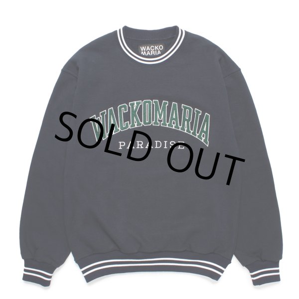 画像1: WACKO MARIA/HEAVY WEIGHT SWEAT SHIRT（NAVY）［クルーネックスウェット-24秋冬］ (1)