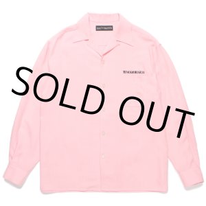 画像: WACKO MARIA/50'S OPEN COLLAR SHIRT（PINK）［50'Sオープンカラーシャツ-24秋冬］