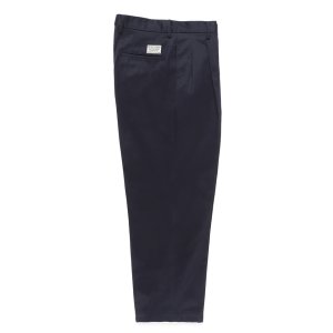 画像: WACKO MARIA/DOUBLE PLEATED CHINO TROUSERS（NAVY）［ツータックチノトラウザース-24秋冬］