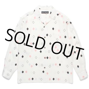 画像: WACKO MARIA/DIAMOND HAWAIIAN SHIRT（WHITE）［ダイヤモンドハワイアンシャツ-24秋冬］