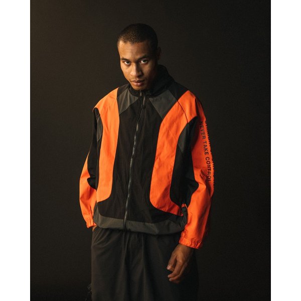 画像2: TIGHTBOOTH/RACING TRACK JACKET（Black/Orange）［レーシングトラックJKT-24秋冬］ (2)