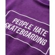 画像4: TIGHTBOOTH/PEOPLE HATE SKATE VELOUR L/S（Purple）［ベロア長袖-24秋冬］ (4)