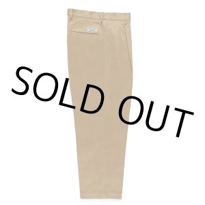 画像: WACKO MARIA/DOUBLE PLEATED CHINO TROUSERS（BEIGE）［ツータックチノトラウザース-24秋冬］