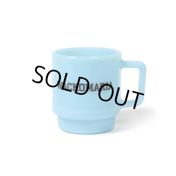 画像1: WACKO MARIA/MILK GLASS MUG（BLUE）［マグカップ-24秋冬］ (1)