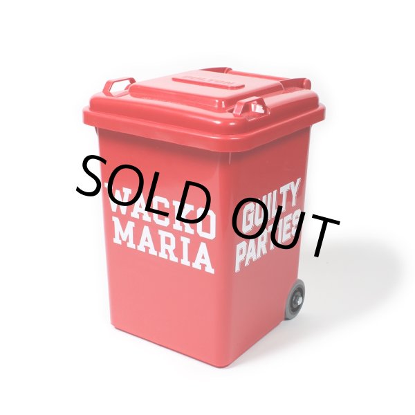 画像1: WACKO MARIA/TRASH CAN（SMALL）（RED）［トラッシュカン-24秋冬］ (1)