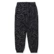 画像1: CALEE/ZEBRA PATTERN SWEAT RELAX PANTS（BLACK/CHARCOAL）［ゼブラスウェットパンツ-24秋冬］ (1)