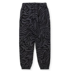 画像: CALEE/ZEBRA PATTERN SWEAT RELAX PANTS（BLACK/CHARCOAL）［ゼブラスウェットパンツ-24秋冬］