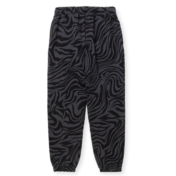 画像1: CALEE/ZEBRA PATTERN SWEAT RELAX PANTS（BLACK/CHARCOAL）［ゼブラスウェットパンツ-24秋冬］ (1)